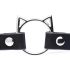 Master Series Kinky Kitty - Black Collar with Cat Head Ring