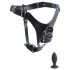 Strict - Male Chastity Belt with Anal Plug (Black)