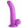 XR Brands POP - Suction Cup Dildo with Balls - 19 cm (Purple)