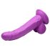 XR Brands POP - Suction Cup Dildo with Balls - 19 cm (Purple)
