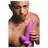 XR Brands POP - Suction Cup Dildo with Balls - 19 cm (Purple)