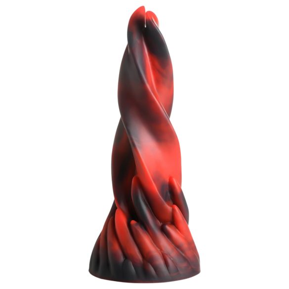 Creature Cocks Hell Kiss - Twisted Silicone Dildo - 19cm (Red)