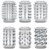 Stay Hard - Translucent Penis Sleeve Set (6 Pieces)