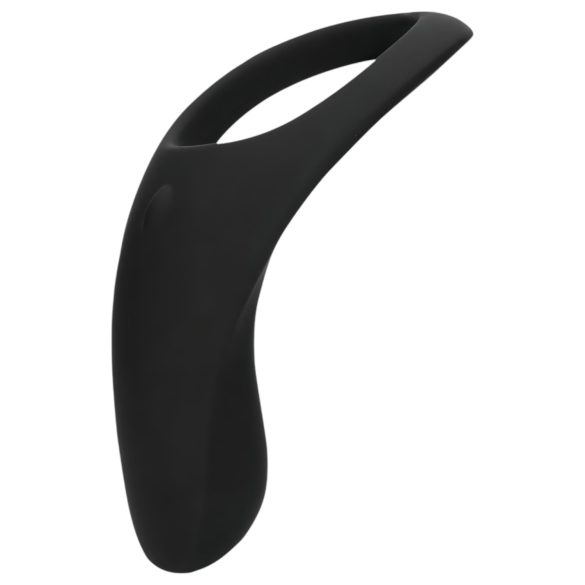 Loveline - Rechargeable Vibrating Black Penis & Testicle Ring