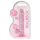 REALROCK - Pink Transparent Lifelike Dildo (17cm)