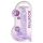 REALROCK - Lifelike Purple Dildo - Transparent (19cm)