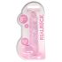 REALROCK - Lifelike Transparent Dildo - Pink (19cm)