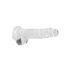 REALROCK - Clear Lifelike Dildo - Transparent (19cm)