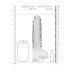 REALROCK - Transparent Lifelike Dildo - Clear (22cm)