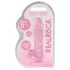 REALROCK - Lifelike Pink Dildo (15cm, Transparent)