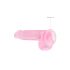 REALROCK - Lifelike Pink Dildo (15cm, Transparent)