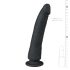 Easytoys - 100% Silicone Suction Cup Dildo (21cm) - Black