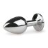Easytoys - Metallic Anal Plug (Silver-White)