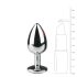Easytoys - Metallic Anal Plug (Silver-White)
