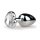 Easytoys Metal No.2 - Heart Jewel Anal Plug (Silver-White)