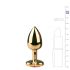 Easytoys Metal No.3 - Gold-Pink Anal Plug (1 inch)