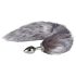 Easytoys Fox NO5 - Silver Metal Anal Plug with Fox Tail