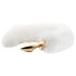 Easytoys Fox NO13 - Gold & White Metal Anal Plug with Fox Tail