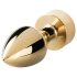 Easytoys Fox NO13 - Gold & White Metal Anal Plug with Fox Tail