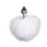 Easytoys Bunny NO1 - Metal Anal Plug with Bunny Tail (Silver-White)