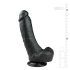Easytoys - Black Suction Cup Dildo with Balls (20cm)