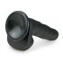 Easytoys - Large Suction Cup Dildo with Balls (10.4") - Black