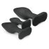 Easytoys Rocket - Black Anal Plug Set (3-piece)