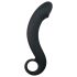 EasyToys Curved Black Silicone Anal Dildo