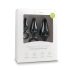 Easytoys - Black 3-Piece Ringed Anal Plug Set