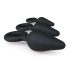 Easytoys - Black 3-Piece Ringed Anal Plug Set