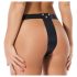 Rimba - Black Leather Chastity Belt with Lock