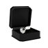 Rimba XS - Transparent Gem Metal Anal Plug (Silver)