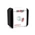 Rimba XS - Silver Metal Anal Plug with Red Gem