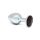 Rimba XS - Silver Metal Anal Plug with Black Gem