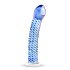 Gildo Glass No. 5 - Spiral Glass Dildo (Translucent Blue)