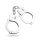 EasyToys - Silver Metal Handcuffs
