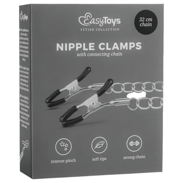 EasyToys - Chain Nipple Clamps (1 Pair)