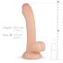 Real Fantasy Vince - Natural 19.5cm Dildo with Detailed Texture
