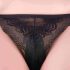 Sway No.3 - rechargeable, remote control, vibrating panties - black (S-L)