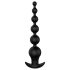 Cheeky Love - Rechargeable Beaded Anal Vibrator with Remote (Black)