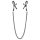 Blaze Deluxe - Metal Nipple Clamp with Chain (Black)