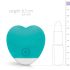 Good Vibes Oron - Rechargeable Heart-Shaped Clitoral Vibrator (Turquoise)
