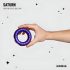 Hueman Saturn - Rechargeable, Waterproof Vibrating Ring (Purple)