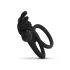 Easytoys Share Ring - Vibrating Black Penis & Testicle Ring