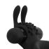 Easytoys Share Ring - Vibrating Black Penis & Testicle Ring