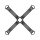 Bedroom Fantasies - Bondage Cross (Black) 