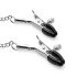 Bedroom Fantasies - Silver & Black Mouth Gag and Nipple Clamps