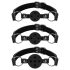 Bedroom Fantasies - Black Mouth Gag Set - 3 Pieces