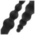 Easytoys - Rechargeable 4-Piece Black Anal Vibrator Set