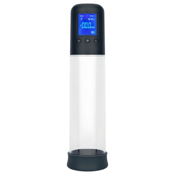 Boners - Automatic LCD Penis Pump (Transparent-Black)